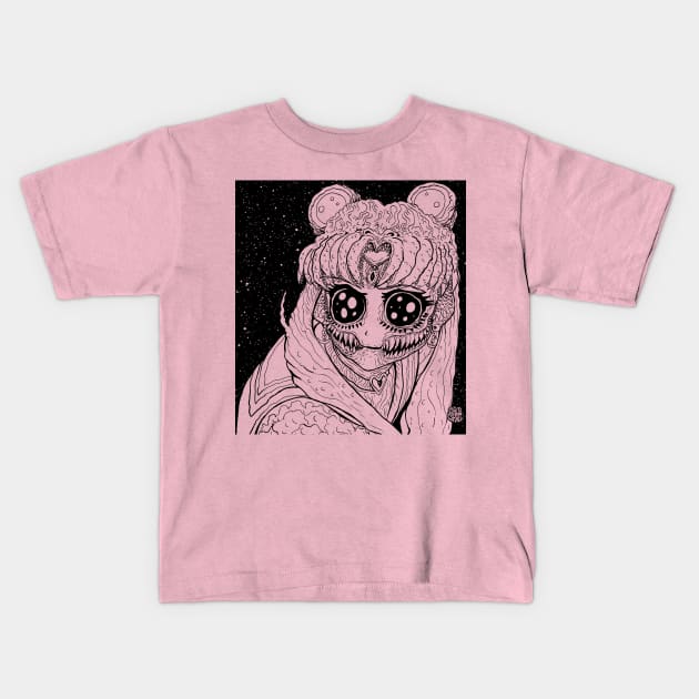 Moon Monster Kids T-Shirt by Robisrael